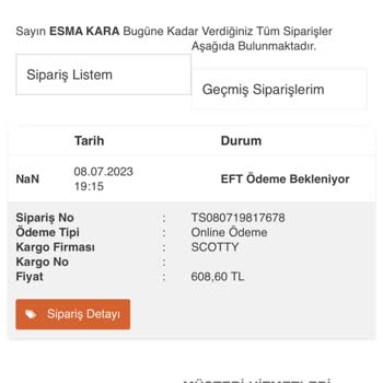 Bkmkitap Param Alındı Sipariş Yok
