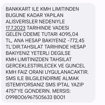 Ziraat Bankası KMH Alışveriş Borcu Tahsilatı