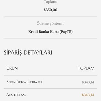 Seventea.com.tr Sipariş Ettiğim Ürünümü Göndermiyor.