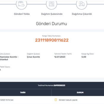 Sürat Kargo'nun Kargo Teslimatındaki Gecikmesi