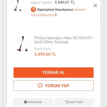 Birnumara.com Alışveriş Sitesi Satın Alınan Ürünün Tedarik Edilmemesi