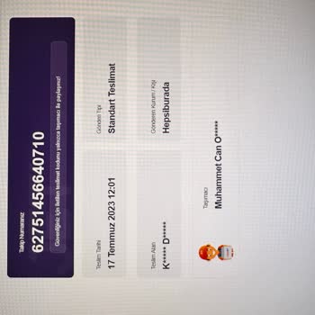 Hepsiburada Teslim Edilemeyen Ürün