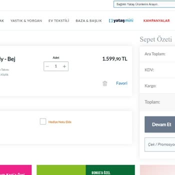 Yataş Bedding Sitesi Ve Müşteri Hizmetleri Şikayet