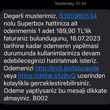 Turkcell Superbox Hat Açma Kapama Adı Altında Ücret Yansıtması