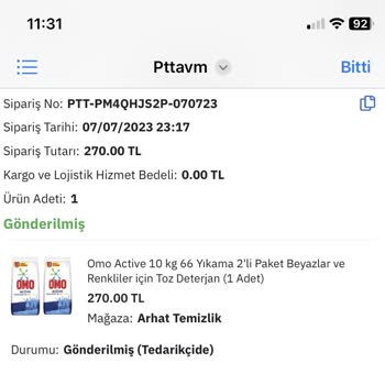 Epttavm Tedarik Aşamasında Gelmeyen Ürünler