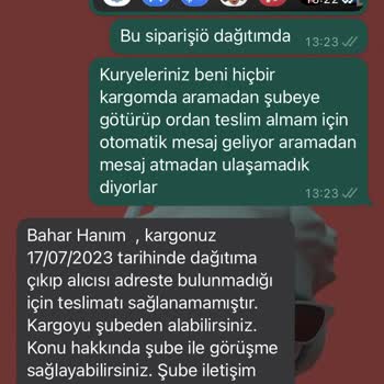 MNG Siparişler İçin Aramadan Şubeye Götürüp Aradık Ulaşamadık Diyor