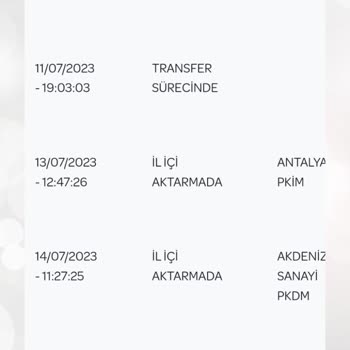 PTT Kargo APS 8 Gün Sürdü