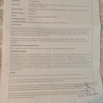 Hepsiburada Tüketici Hakem Kararına Uyulmaması