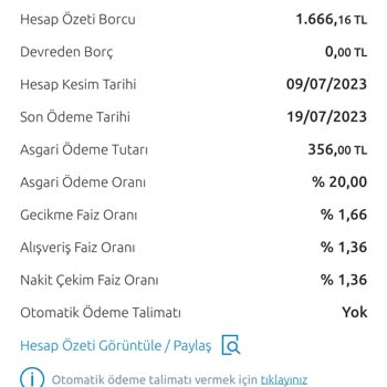 Worldcard Aidatının Yansıtılması