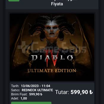 GameSatış Ps4 Diablo 4 Ultimate Edition Ps4 Oyunu