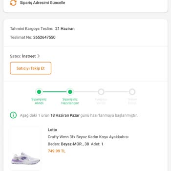 In Street Siparişim Bir Aydır Korgoya Verilmiyor