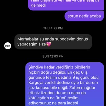 Syera.more 11 İş Günü Geçmesine Rağmen Siparişim İletilmedi