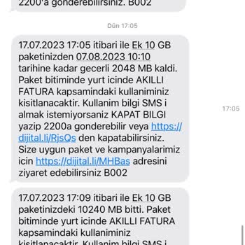 Turkcell Voip Adı Altında Hattımızdan Çekilen İmkansız İnternet Kotaları