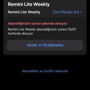 Remini Paramı İade Et!
