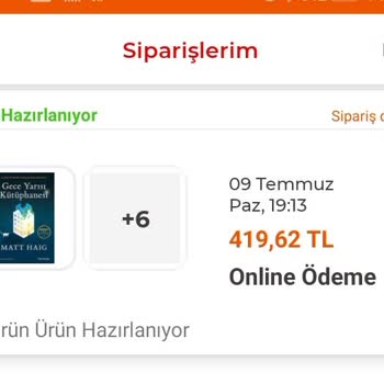 BKM Kitap Siparişim Kargoya Verilmedi