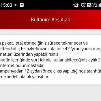 Vodafone Paket İptali Saçmalığı