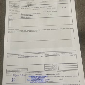 Strong Televizyon Trendyol'dan Aldığım TV'de Sorun