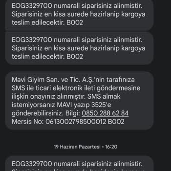 Mavi'nin İade Ücretini Yatırmaması!