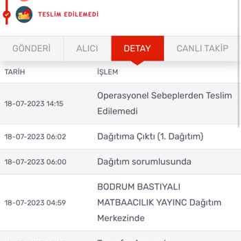 KARGOMsende Kargom Gelmedi Operasyonel