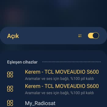 TCL Telefon TCL S600 Bluetooth Kulaklık Bağlantı Sorunu
