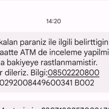 Denizbank ATM Nin El Koyduğu Paramın İnkarı