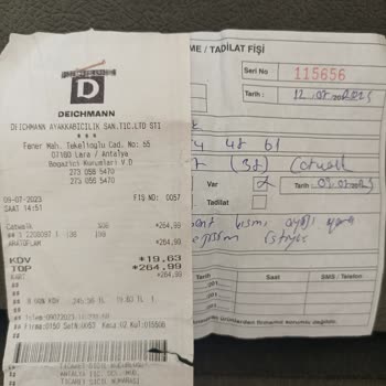 Deichmann Değişim Talebimin Dikkate Alınması!