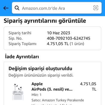 Amazon Teşhir Ve Kullanılmış Ürün Gönderiyor