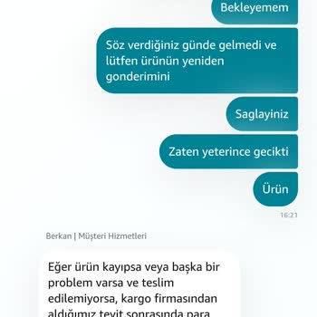 Amazon Kargomun Kayıp Olması Mağduriyeti