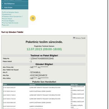 UPS Türkiye Kargo 1 Haftadır İstanbul'da Dolanıyor