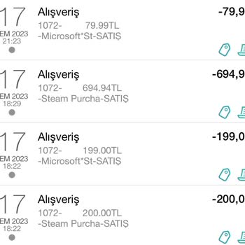 Steam Purcha Kartımdan Bilgim Dışında Çekilen Para