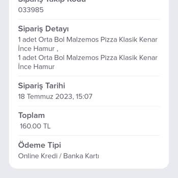 Domino's Pizza Siparişin Geç Ve Soğuk Gelmesi