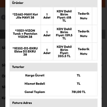 Tofisa Haksız Kargo İade Ücret Talebi