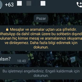 WhatsApp'tan Yabancı Aramalar Ve Mesaj Alıyorum