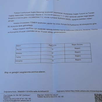 Tömer Saglik Turizmi Sertifikası