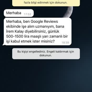 WhatsApp Bilinmeyen Numaradan Mesajlar!