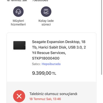 Hepsiburada İade Sorun, Ödemeyi Alırken Çok Hızlı İadede Kağnı Hızında
