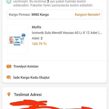 MNG Kargo Adrese Teslim Olarak Aldığı Kargoyu Getirmiyor.
