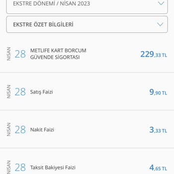 Metlife Kartımdan İsteğim Dışında Kesilen Ücretin İadesini İstiyorum