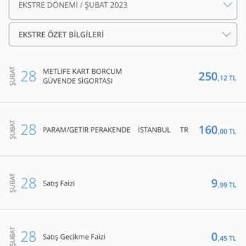 Metlife Kartımdan İsteğim Dışında Kesilen Ücretin İadesini İstiyorum