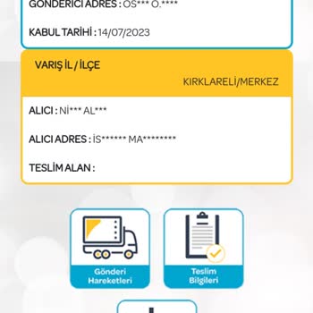 PTT Kargo Eve Gelmeden Evde Yok Bilgisi Giriyor.