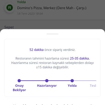 Domino's Pizza Bir Saatte Sipariş Teslim Etti
