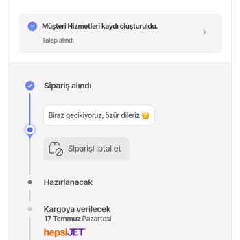 Ürün Teslimatı Gecikmesi / Hepsiburada. Com