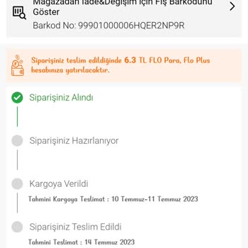 FLO Ayakkabı Ürünün Tedarik Edilmemesi.