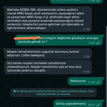 MNG Kargo Dağıtımda Gözüküyor Ama Gelmedi