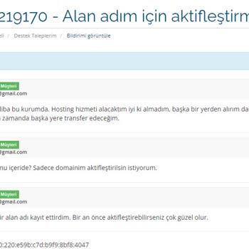 Beyazhosting.com İşi Bırakıp Gitmiş
