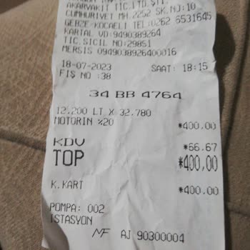 Bugün Opet'ten Yakıt Aldım, İbre Oynamadı