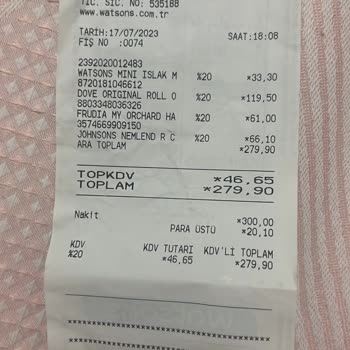 Watsons İndirim Yapmadı, Tam Ücret Aldı