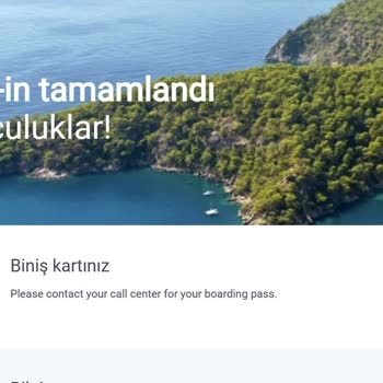 SunExpress Hava Yolları Online Check-in Yapamama