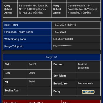 Sürat Kargo Mersin Pozcu Şubesi Yine Teslimat Problemi Çıkardı