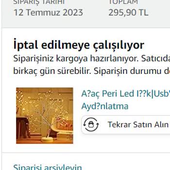 Amazon Siparişimi Teslim Etmiyor